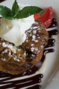 Sticky bread pudding cake Royalty Free Stock Photo