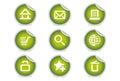 Sticky Icons - Website & Internet | Green