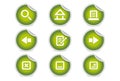 Sticky Icons - Website Navigation | Green