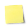 Sticky note isolated on white background with clipping path