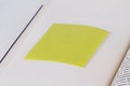 Sticky Note Paper on Book Royalty Free Stock Photo