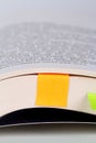 Sticky Note Paper on Book Royalty Free Stock Photo