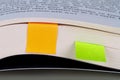 Sticky Note Paper on Book Royalty Free Stock Photo