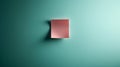 Sticky note of a pastel green wall with copy space Royalty Free Stock Photo