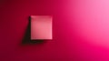 Sticky note of a pastel pink wall with copy space Royalty Free Stock Photo