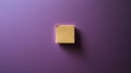Sticky note of a pastel purple wall with copy space Royalty Free Stock Photo