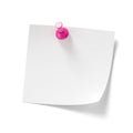 Sticky note with shade on white Royalty Free Stock Photo