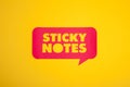 Sticky notes cut-out in cloud Royalty Free Stock Photo