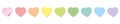 Sticky Notes Hearts Rainbow Colored Line Royalty Free Stock Photo