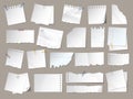 Sticky notes. Papers for posting daily routine chek lists memo stickers and labels different geometrical forms recent vector