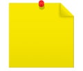Sticky notes, Post it Notes. Yellow Royalty Free Stock Photo