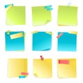 Sticky Notes Set Royalty Free Stock Photo