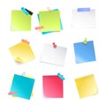 Sticky Notes Set Royalty Free Stock Photo