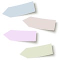 sticky papers collection arrows Royalty Free Stock Photo