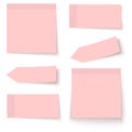 sticky papers collection Royalty Free Stock Photo