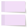 sticky papers purple Royalty Free Stock Photo