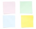 Sticky Post Note Paper Isolated on White Background Royalty Free Stock Photo