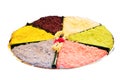 Sticky rice colorful in coconut cream or add coconut juice to glutinous rice