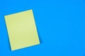 Sticky yellow notes. Post note paper Royalty Free Stock Photo