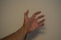 a stiff hand of a man Royalty Free Stock Photo