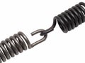 High carbon steel springs chained Royalty Free Stock Photo