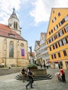 Stiftskirche in Tubingen, Baden-Wurttemberg, Germany Royalty Free Stock Photo