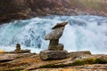 Stigfossen waterfall and viewpoint - Norway Royalty Free Stock Photo