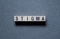 STIGMA - word concept on cubes