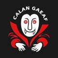 stiker icon of calan gaeaf happy halloween