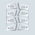 Stiker template number option Royalty Free Stock Photo