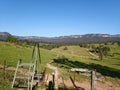 A stile on a track