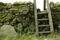 Stile in wall, lake district, uk Royalty Free Stock Photo