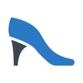 Stiletto glyph colour vector icon