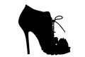 Stiletto Heels silhouette Royalty Free Stock Photo