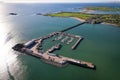 Aerial view of Fenit harbour