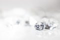 Still with expensive diamonds in front of a white background Royalty Free Stock Photo