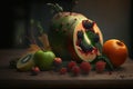 Still life of amazing fruits.