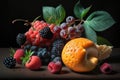 Still life of amazing fruits.