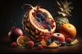 Still life of amazing fruits.