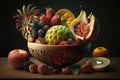 Still life of amazing fruits.