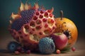 Still life of amazing fruits.