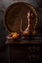 Still life with antique jug Royalty Free Stock Photo