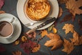 Still life on an autumn theme- breakfast