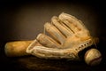 Still life with baseball glove Royalty Free Stock Photo