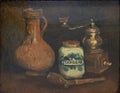 Still-life with a bearded-man jar by Vincent Van Gogh