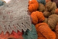 Still Life of Beautiful Yarns Royalty Free Stock Photo