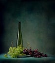 still life of berries and fruits on the table on a dark background High quality photo Royalty Free Stock Photo