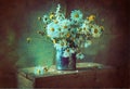 Still life bouquet chamomile flowers