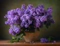 Still Life With A Bouquet Of Lilacs