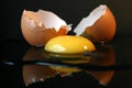 Still-life with a broken egg II Royalty Free Stock Photo
